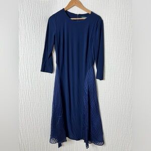 Lauren Ralph Lauren Navy 3/4 Sleeve Dress size 10